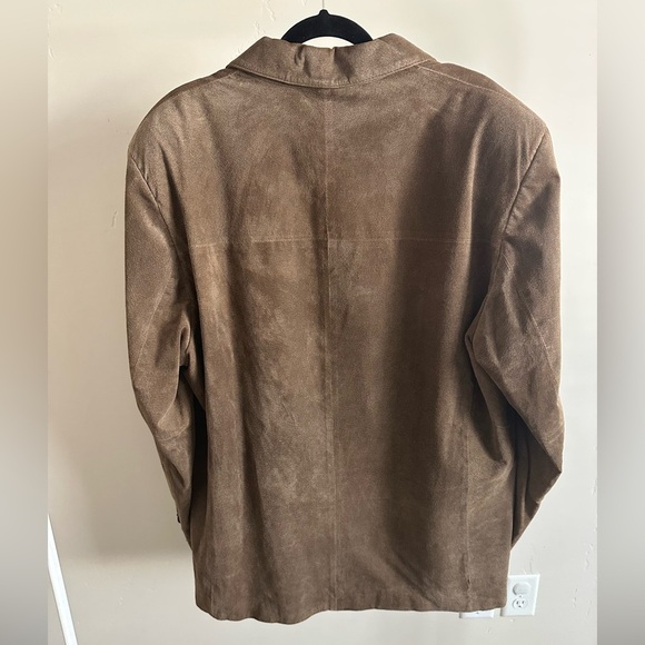 Cabelas Men’s Suede Leather Sport Coat Size 46 Regular Brown - Picture 4 of 7